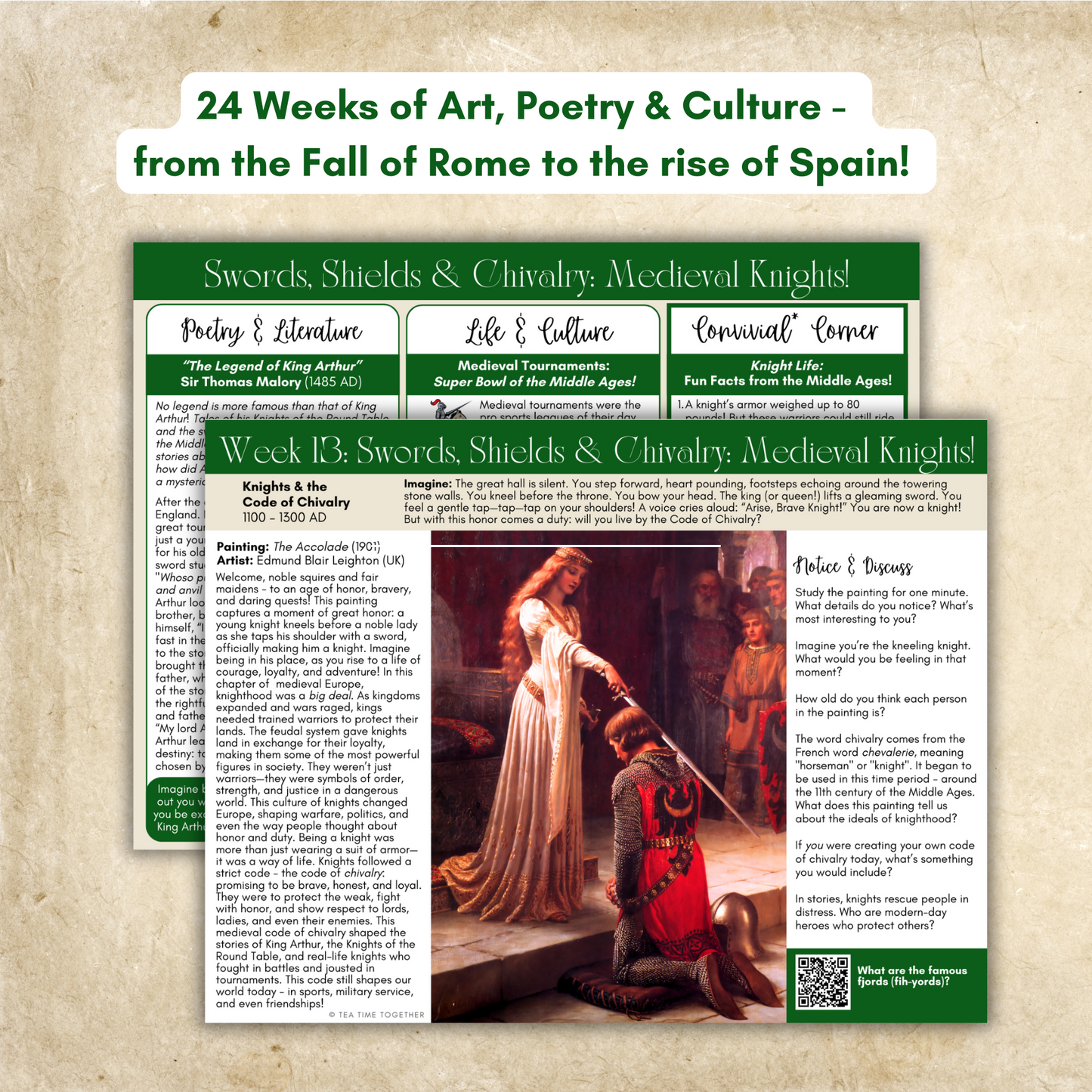 SMALL CO-OP/Group Bundle: Middle Ages History Full Set -24 Weeks (for 5 or fewer families) (Copy)