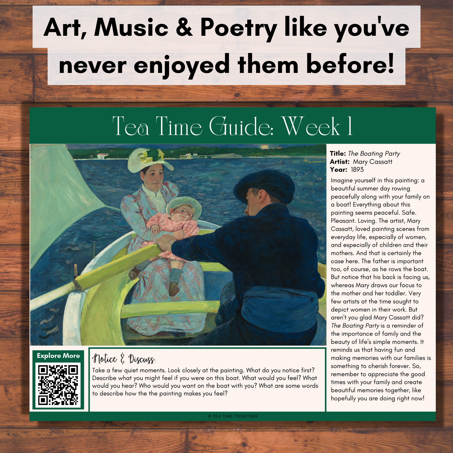 August Tea Time Guides | Art, Poetry & Classical Music
