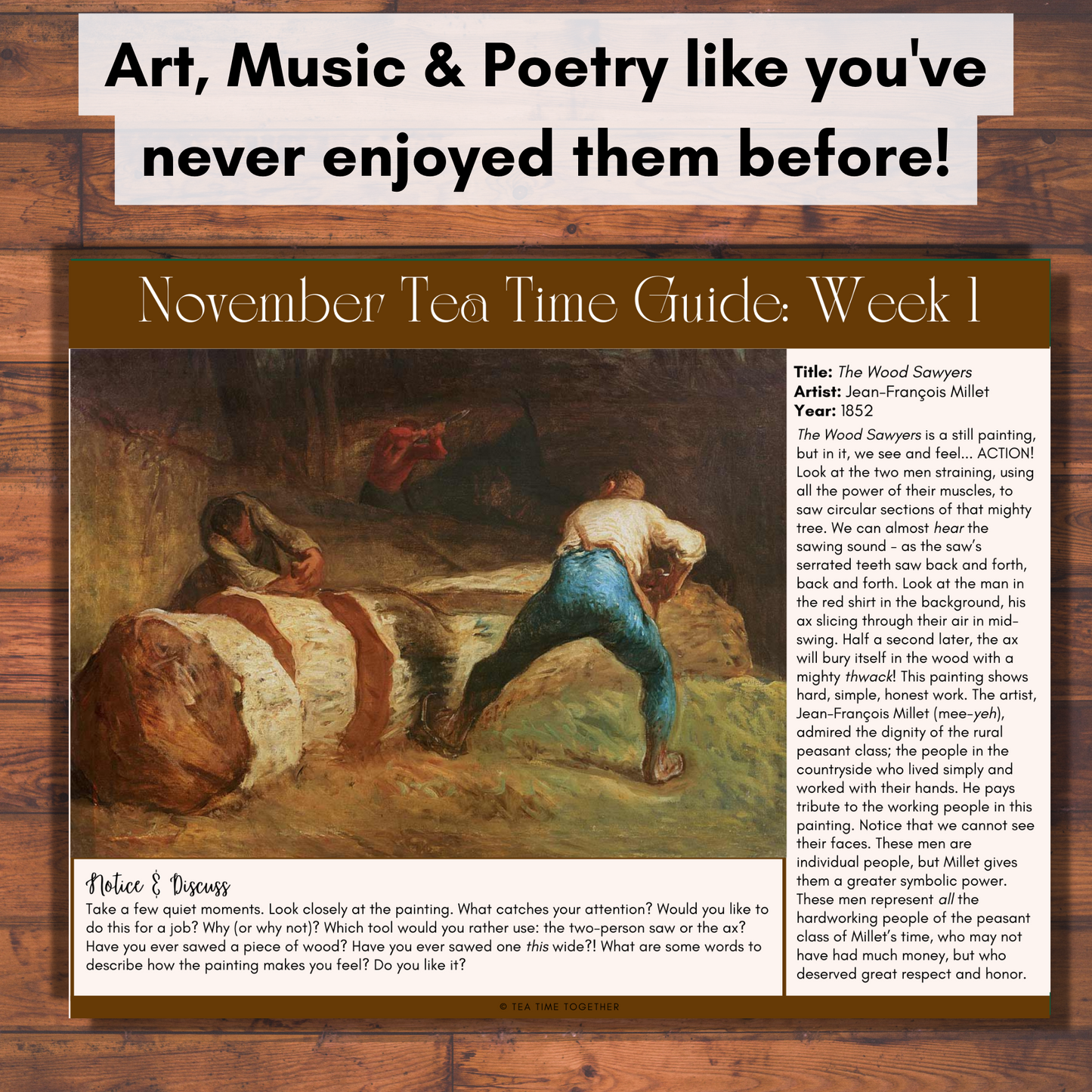 November Tea Time Guides | Art, Poetry & Classical Music