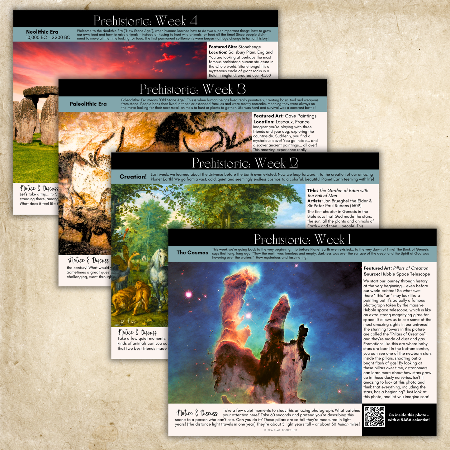 Ancient History: Creation & Prehistoric Civilizations | Charlotte Mason Style History Curriculum