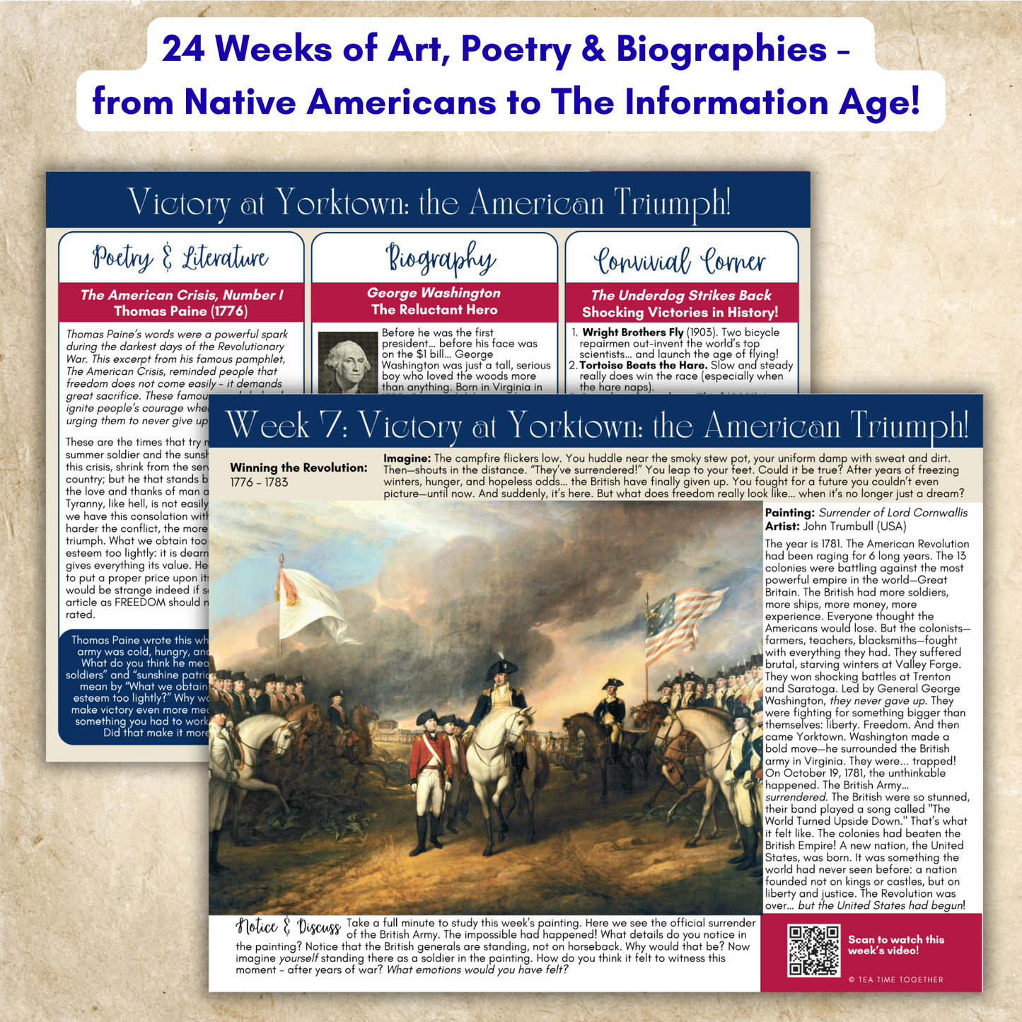 US History Tea Time Guides