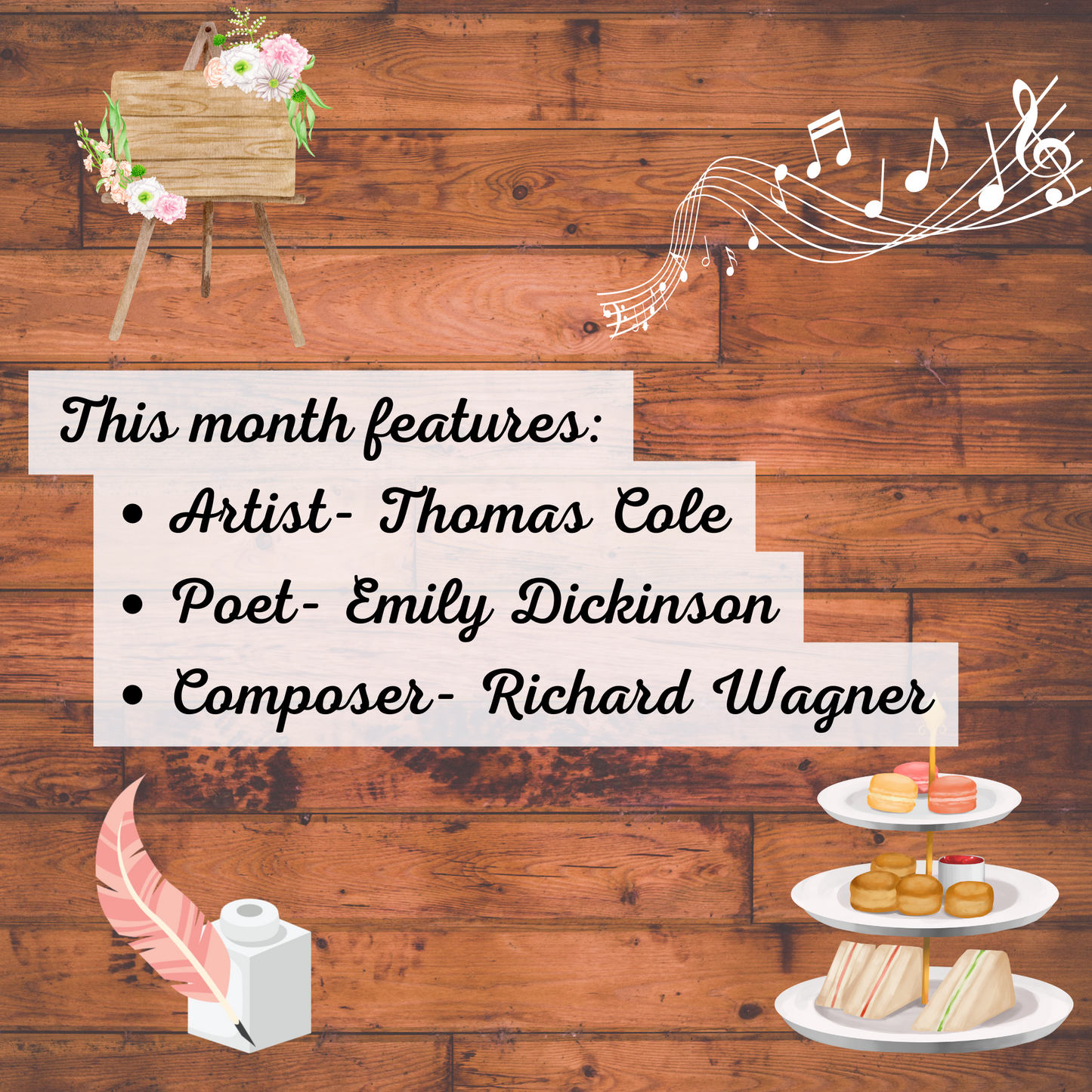 September Tea Time Guides | Art, Poetry & Classical Music