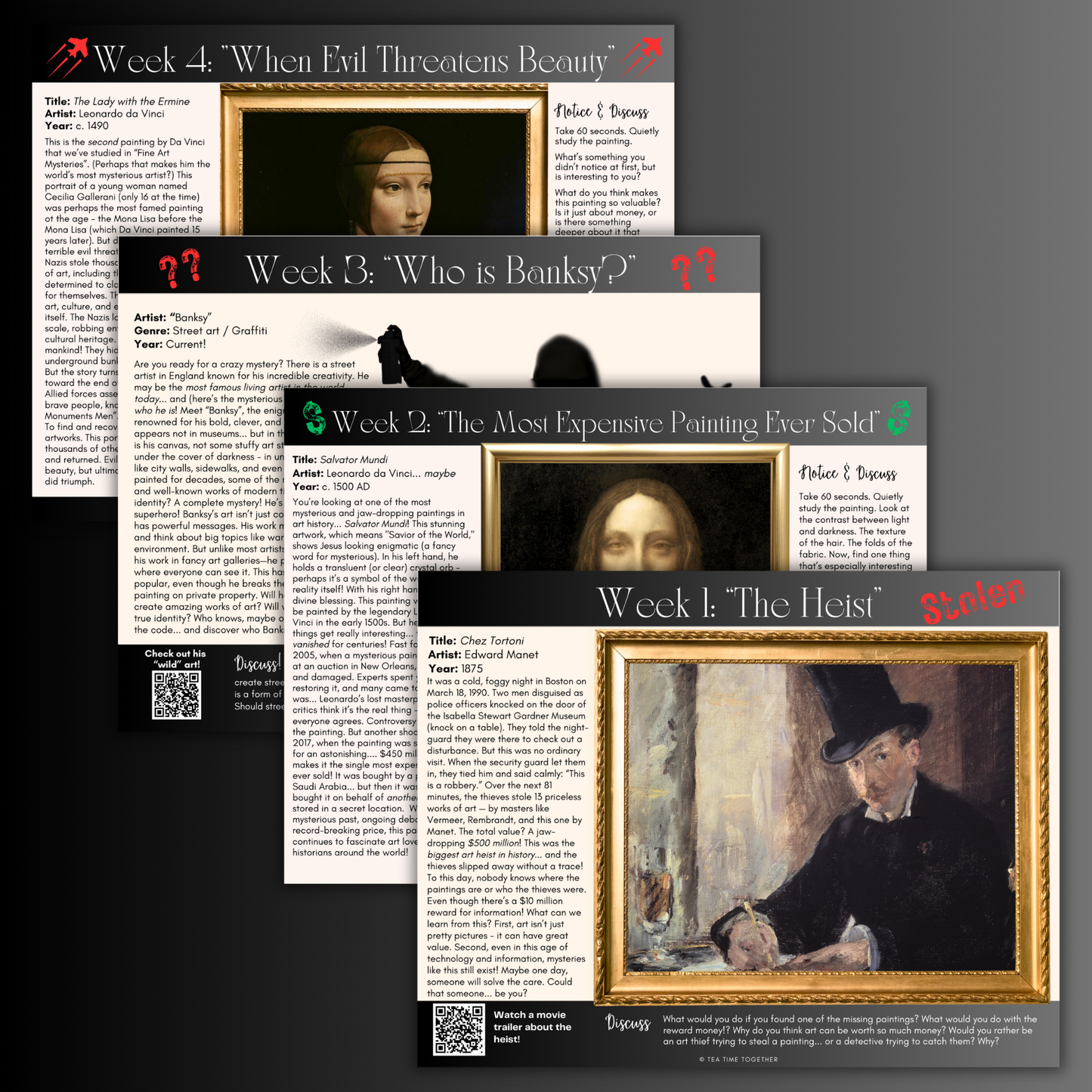 Fine Art Mysteries Tea Time Guides | Art, Poetry & Classical Music