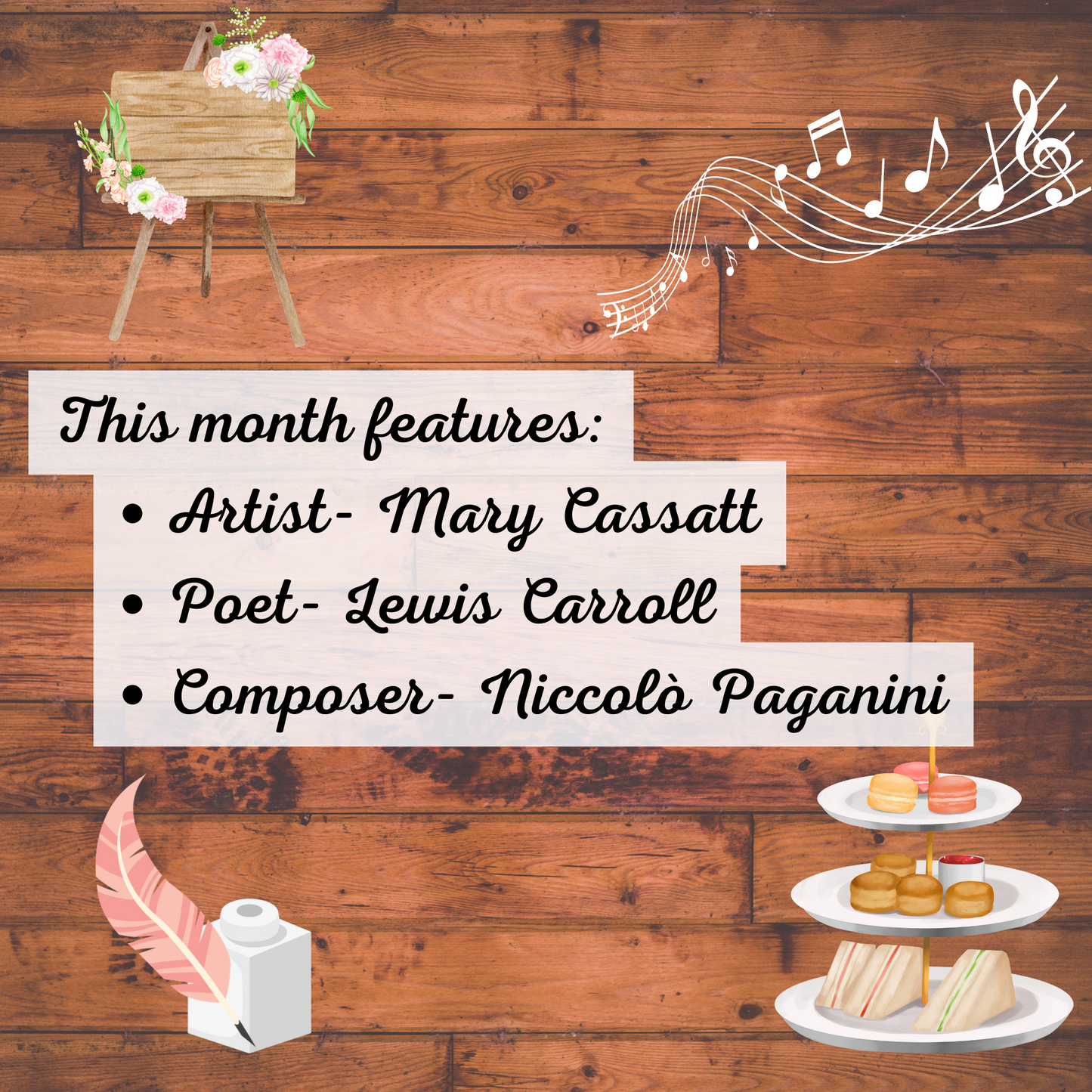 August Tea Time Guides | Art, Poetry & Classical Music