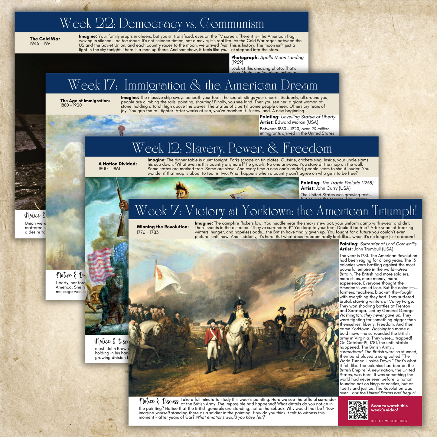 US History Tea Time Guides