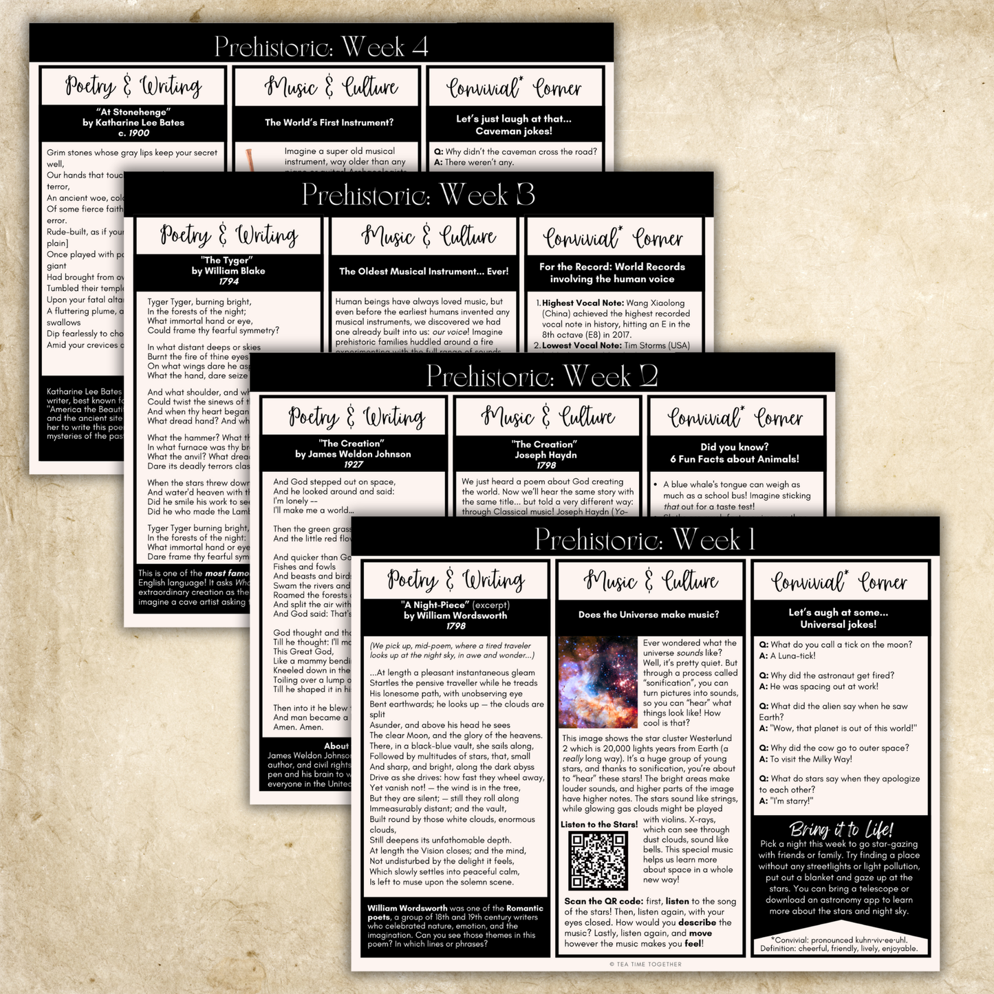 Ancient History: Creation & Prehistoric Civilizations | Charlotte Mason Style History Curriculum