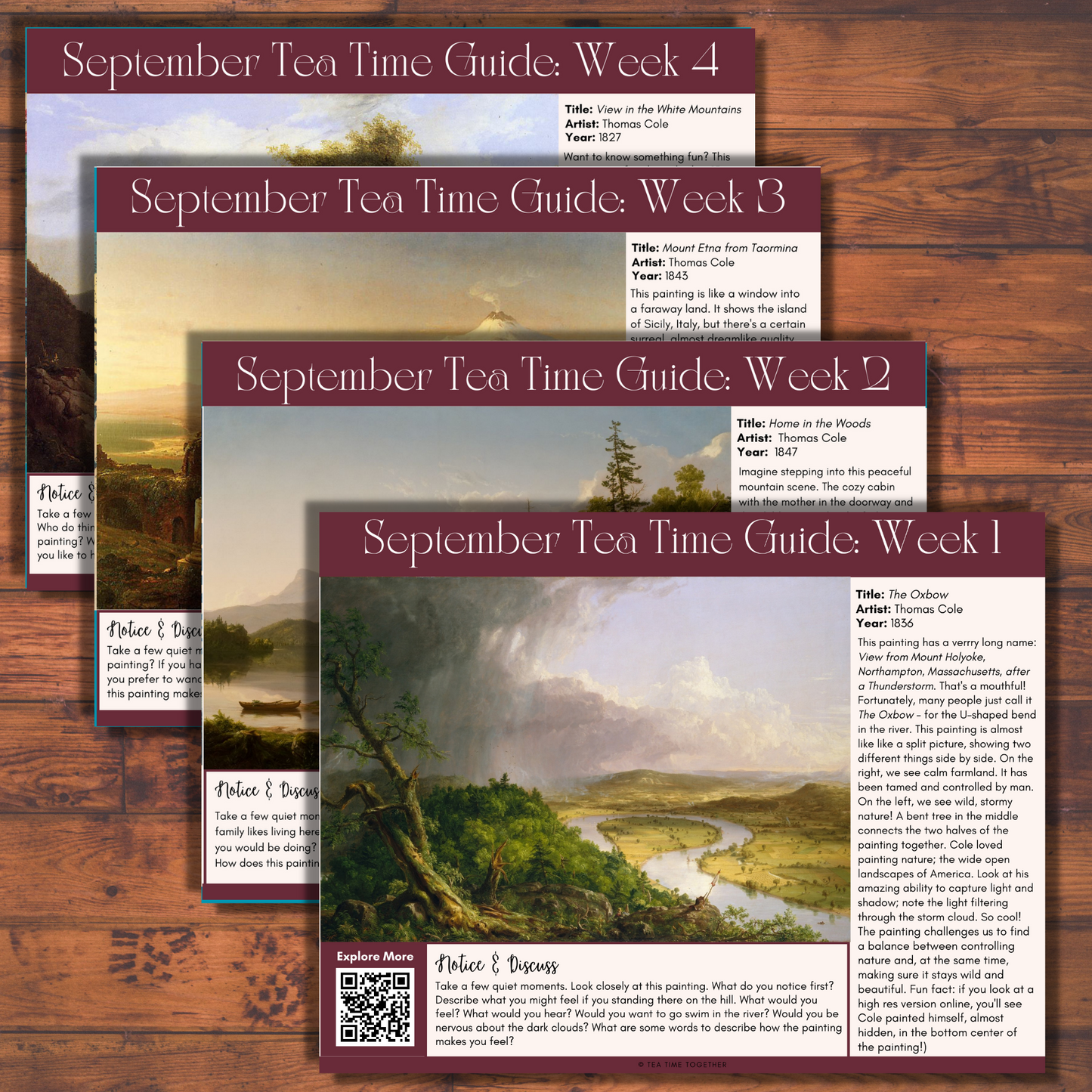 September Tea Time Guides | Art, Poetry & Classical Music