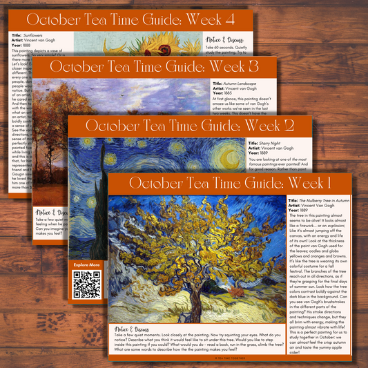 October Tea Time Guides | Art, Poetry & Classical Music