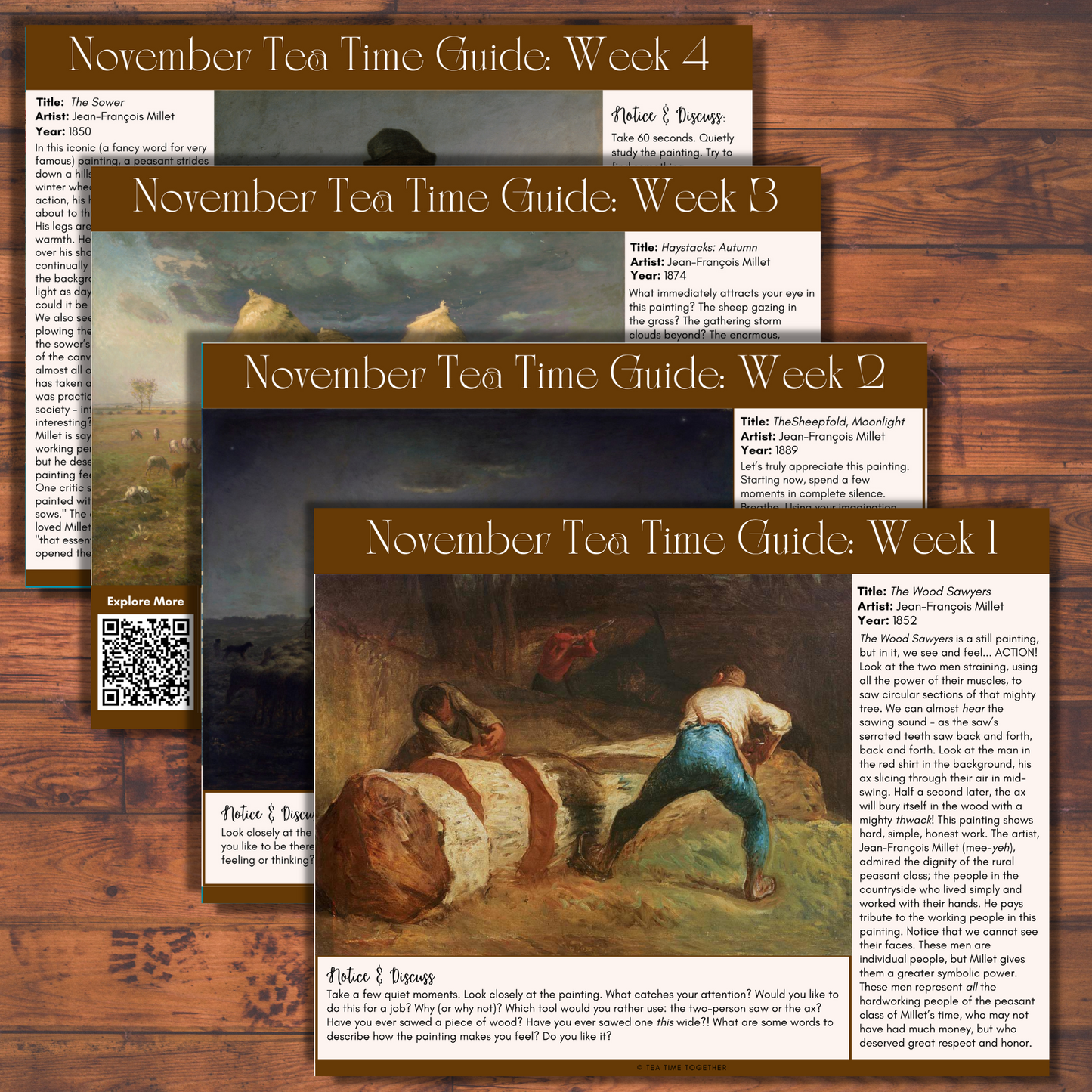 November Tea Time Guides | Art, Poetry & Classical Music