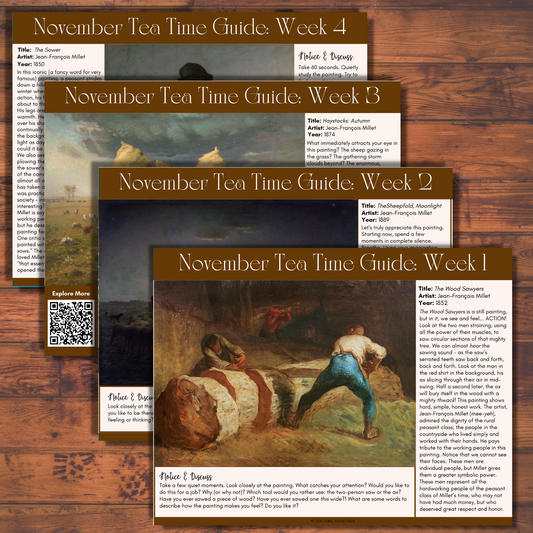 November Tea Time Guides | Art, Poetry & Classical Music