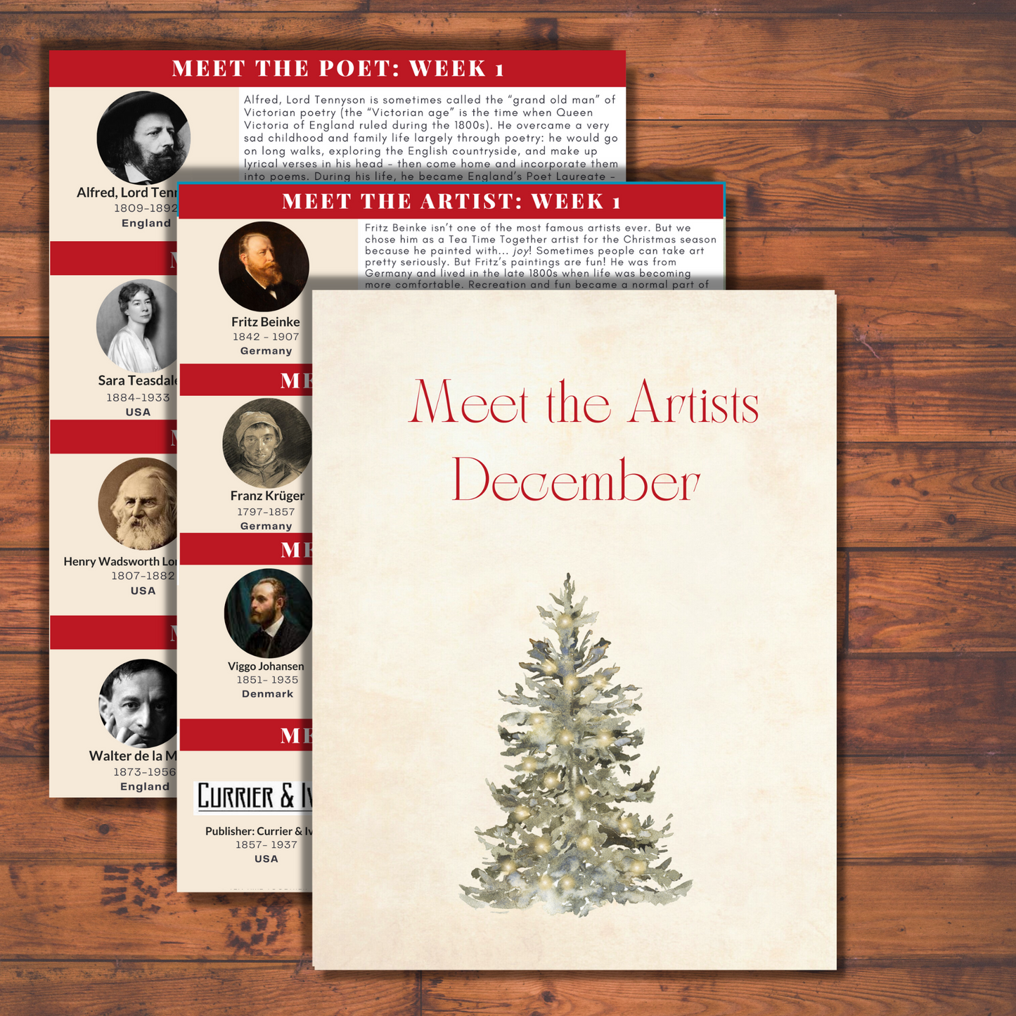 December Tea Time Guides | Art, Poetry & Classical Music
