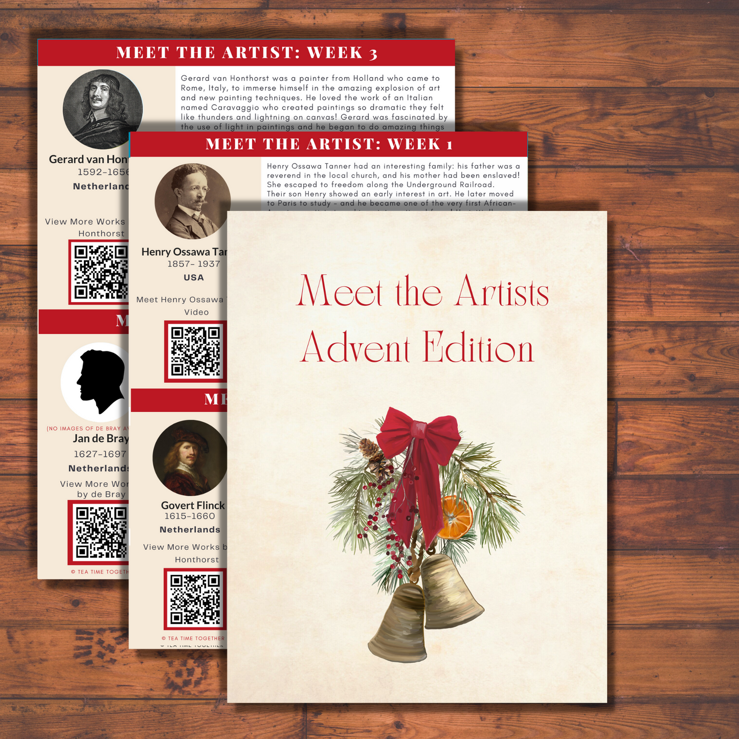 BUNDLE! December & Advent Tea Time Guides | Art, Poetry & Classical Music