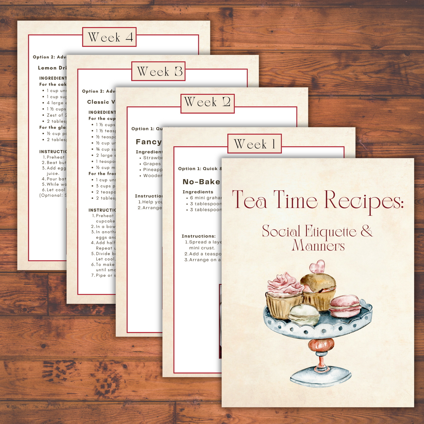 Etiquette & Manners Tea Time Guides