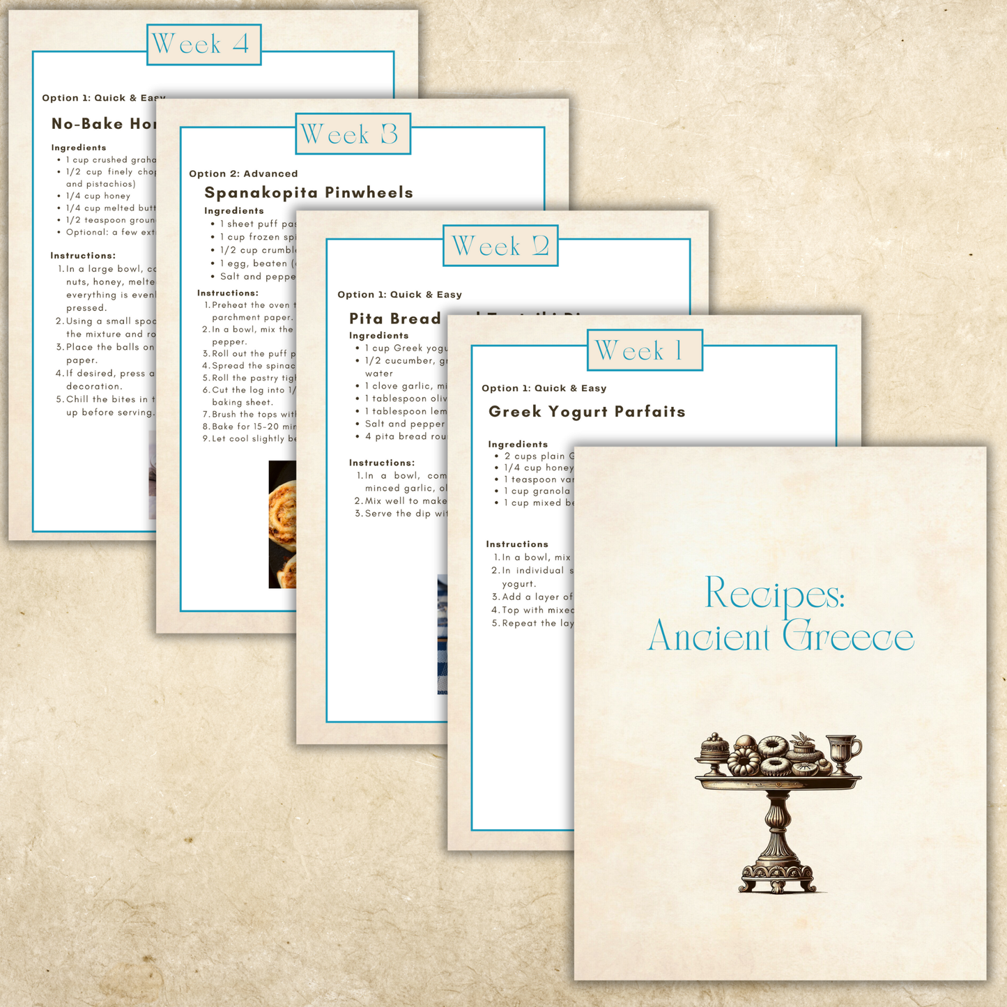 SMALL CO_OP/Group (less than 5 families) Bundle: Ancient History Tea Time Full Set (9 Units)