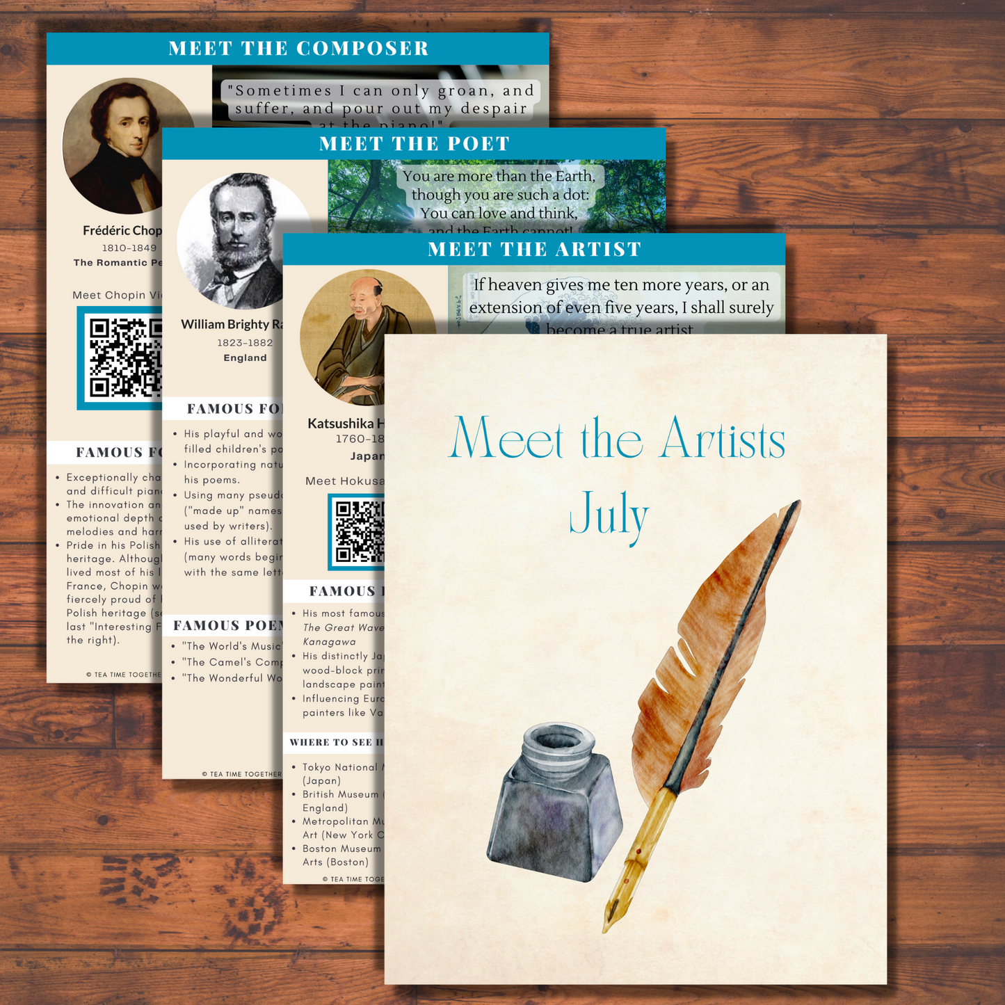 July Tea Time Tea Time Guides | Art, Poetry & Classical Music