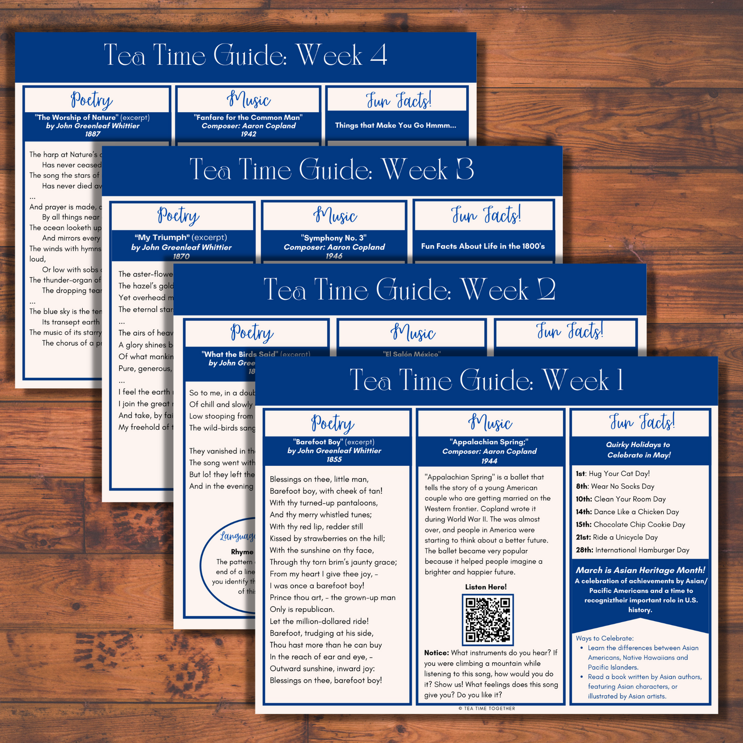 May Tea Time Guides | Art, Poetry & Classical Music