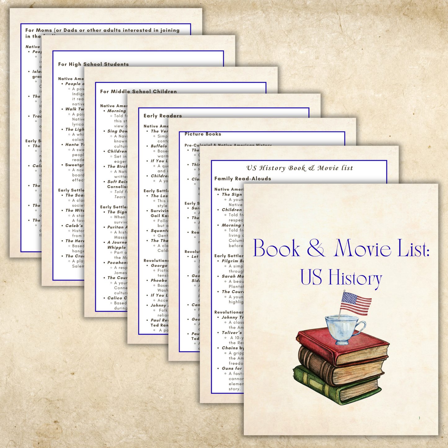 US History Tea Time Guides