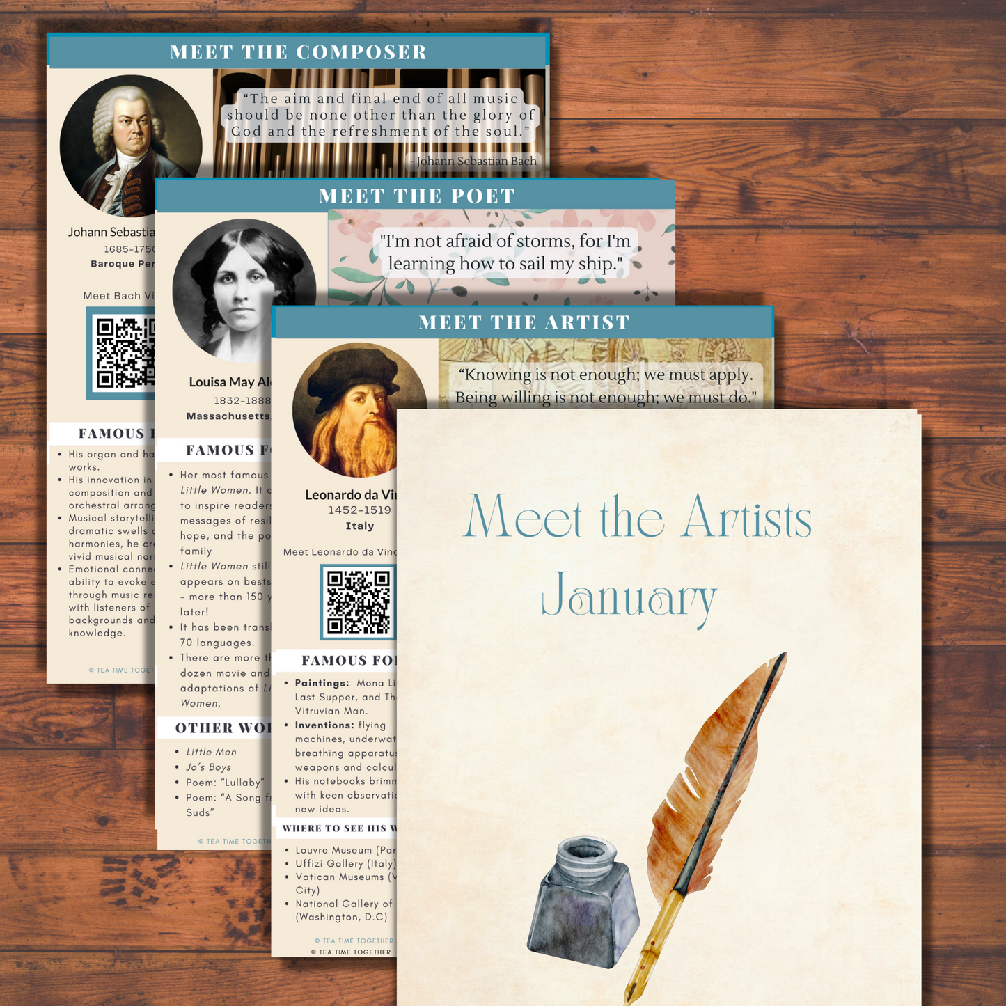 January Tea Time Guides | Art, Poetry & Classical Music