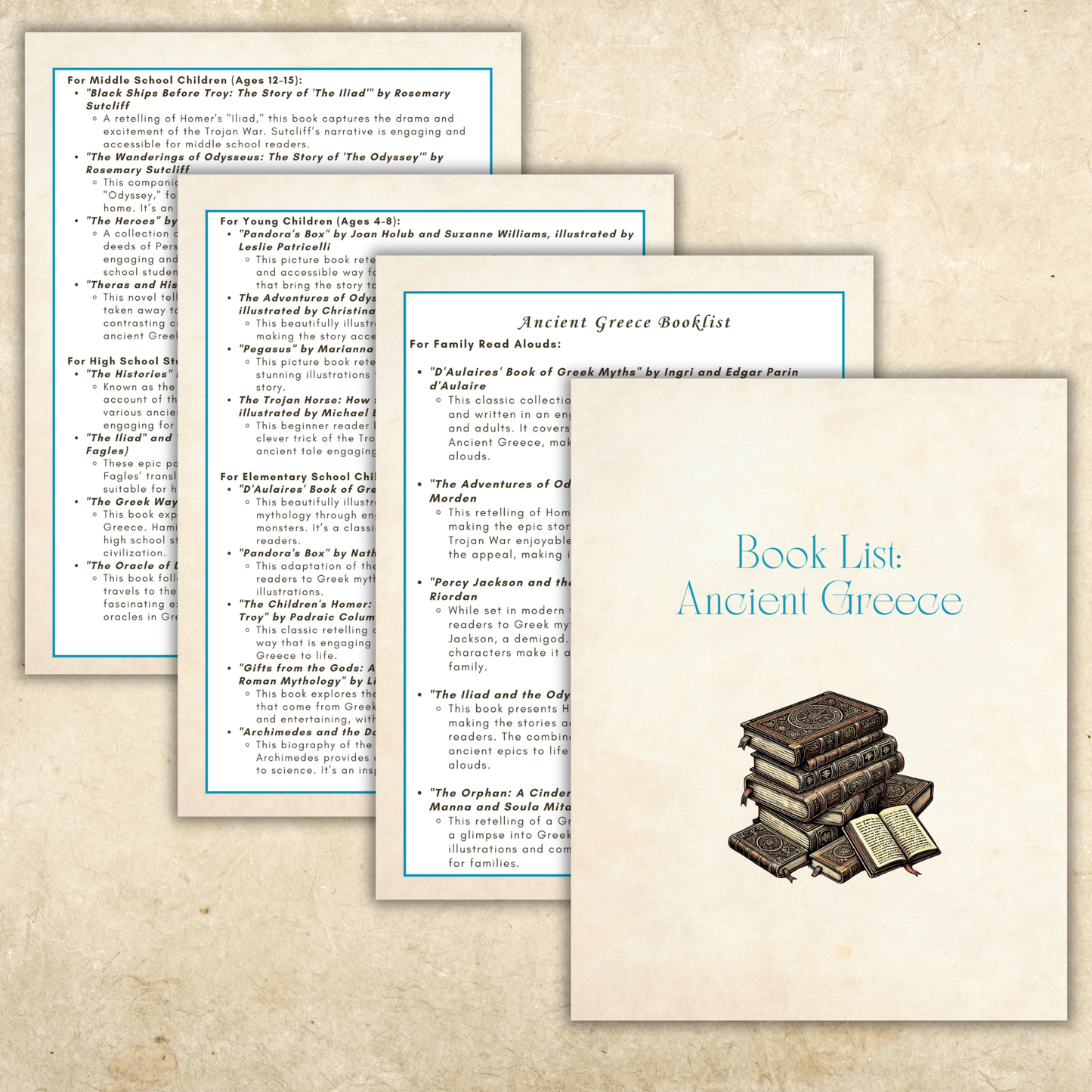 SMALL CO_OP/Group (less than 5 families) Bundle: Ancient History Tea Time Full Set (9 Units)