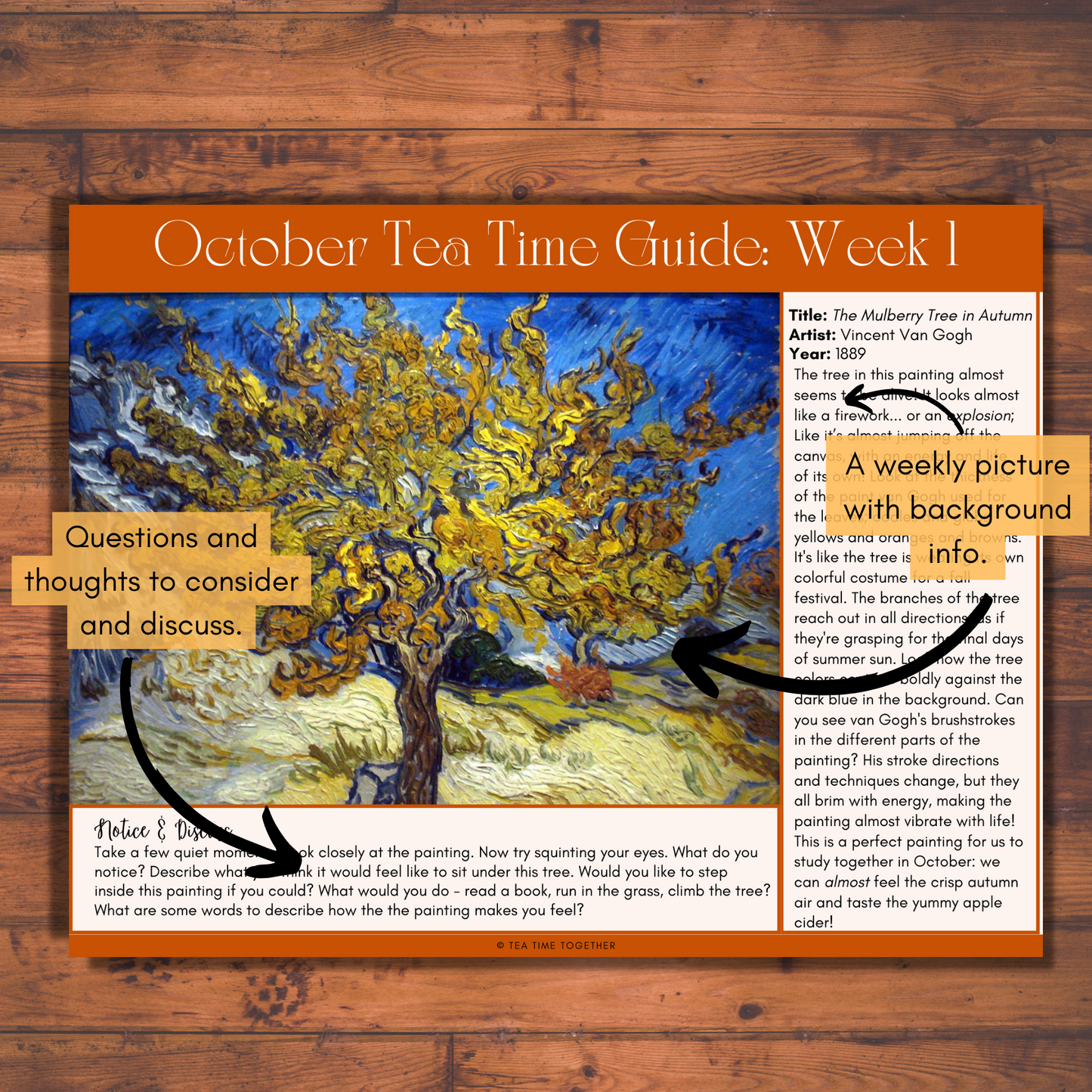 October Tea Time Guides | Art, Poetry & Classical Music