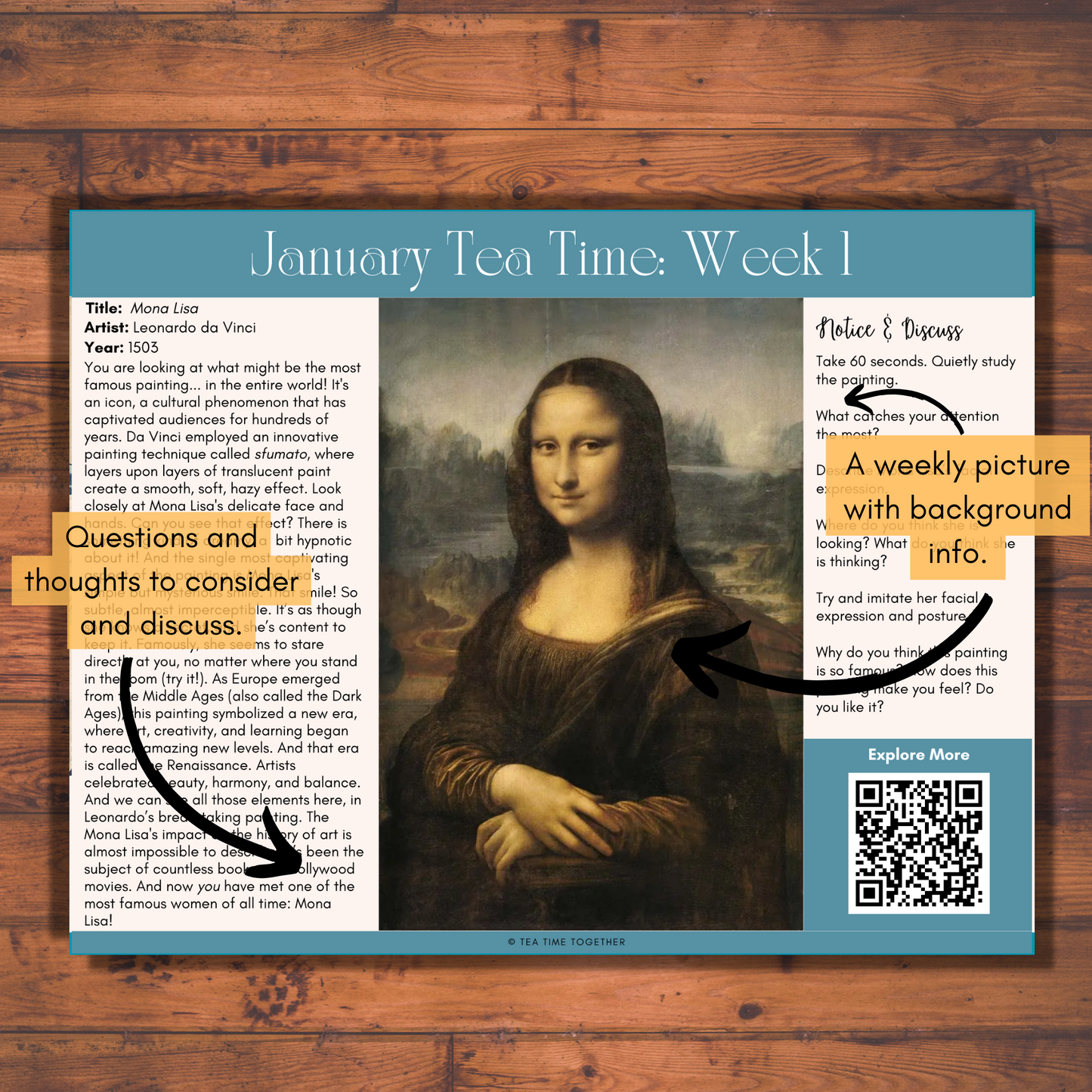 January Tea Time Guides | Art, Poetry & Classical Music