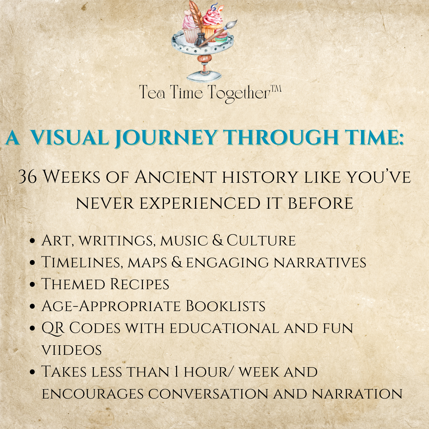 SMALL CO_OP/Group (less than 5 families) Bundle: Ancient History Tea Time Full Set (9 Units)