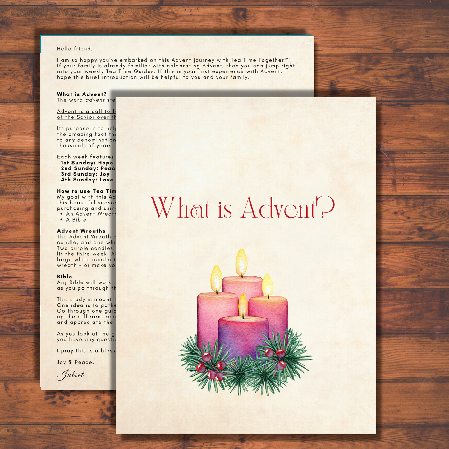 BUNDLE! December & Advent Tea Time Guides | Art, Poetry & Classical Music