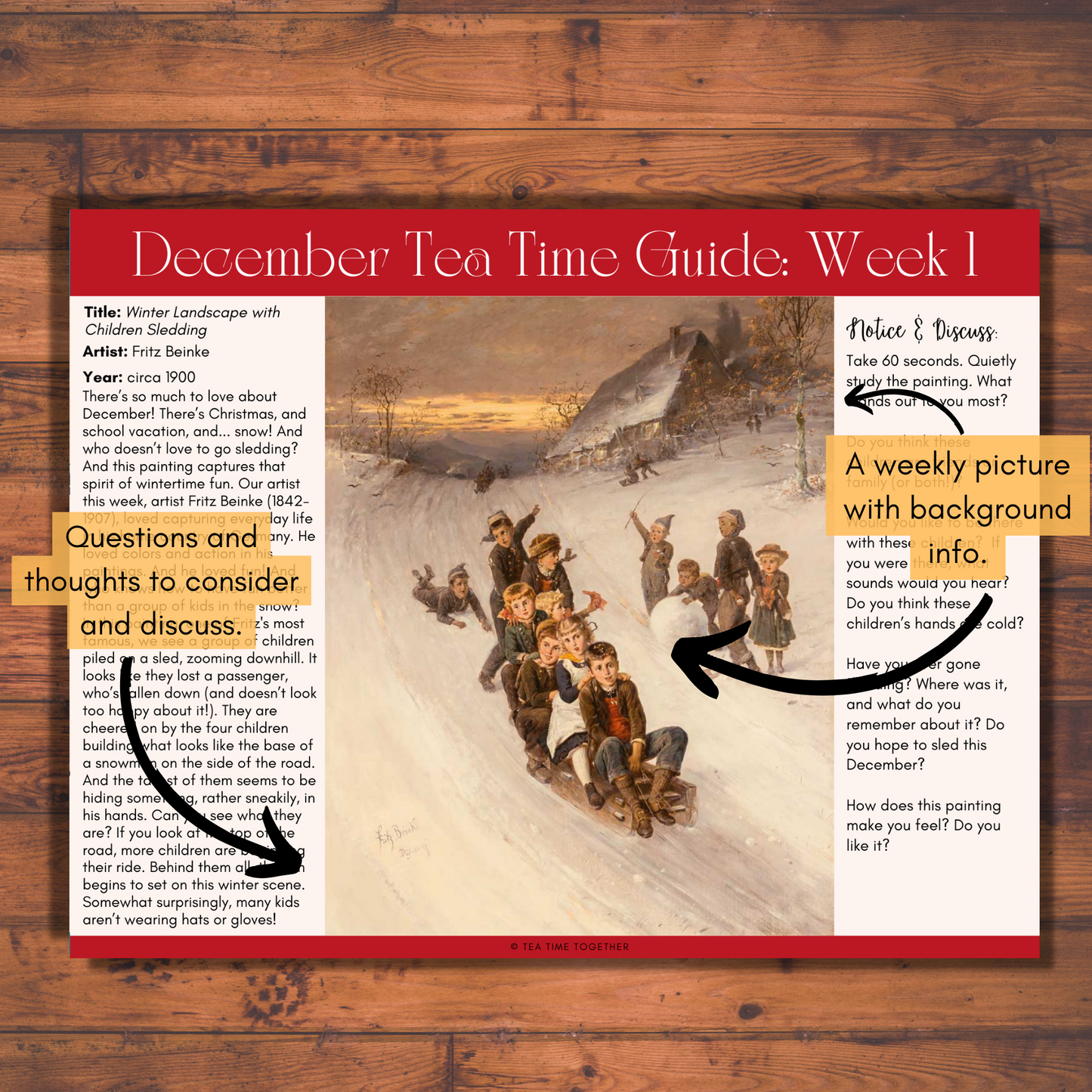 December Tea Time Guides | Art, Poetry & Classical Music