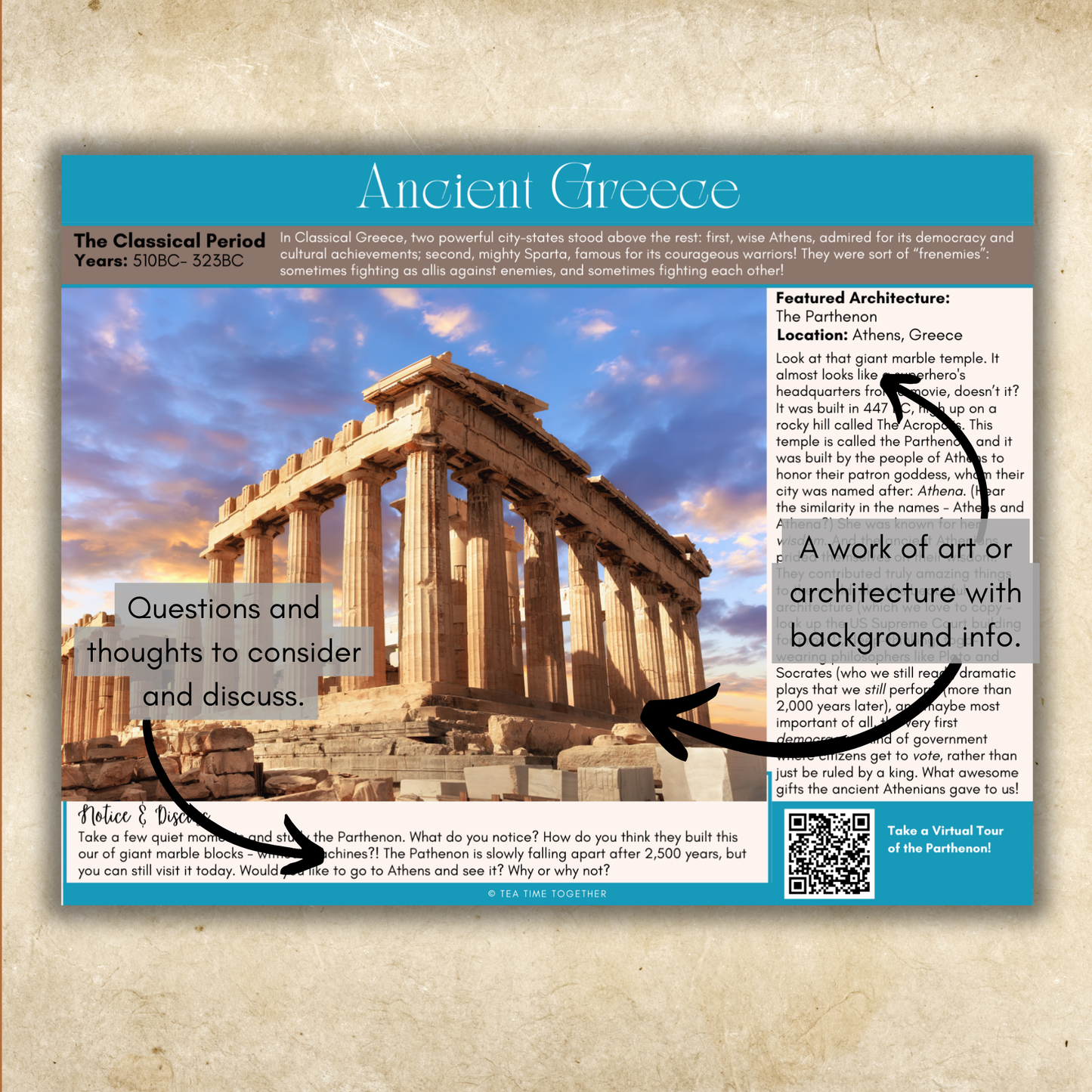 SMALL CO_OP/Group (less than 5 families) Bundle: Ancient History Tea Time Full Set (9 Units)