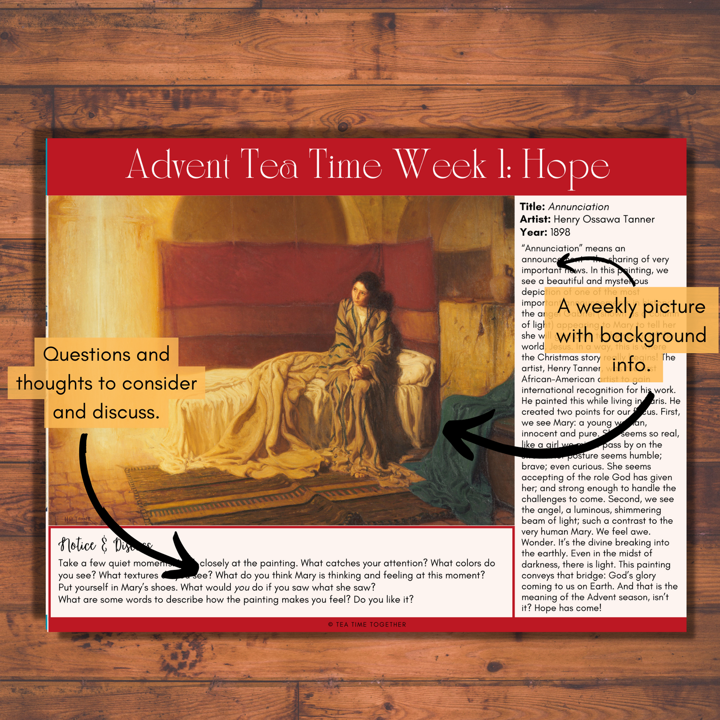 BUNDLE! December & Advent Tea Time Guides | Art, Poetry & Classical Music