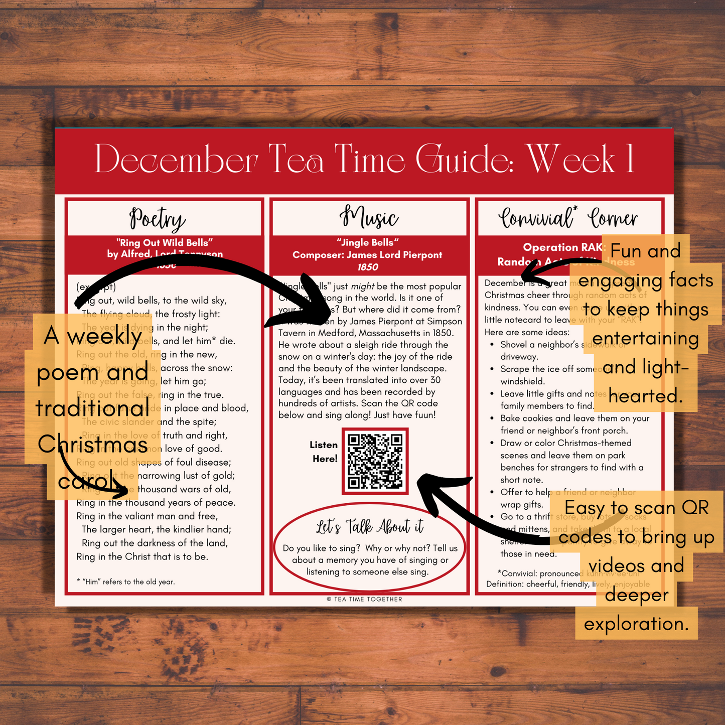 December Tea Time Guides | Art, Poetry & Classical Music