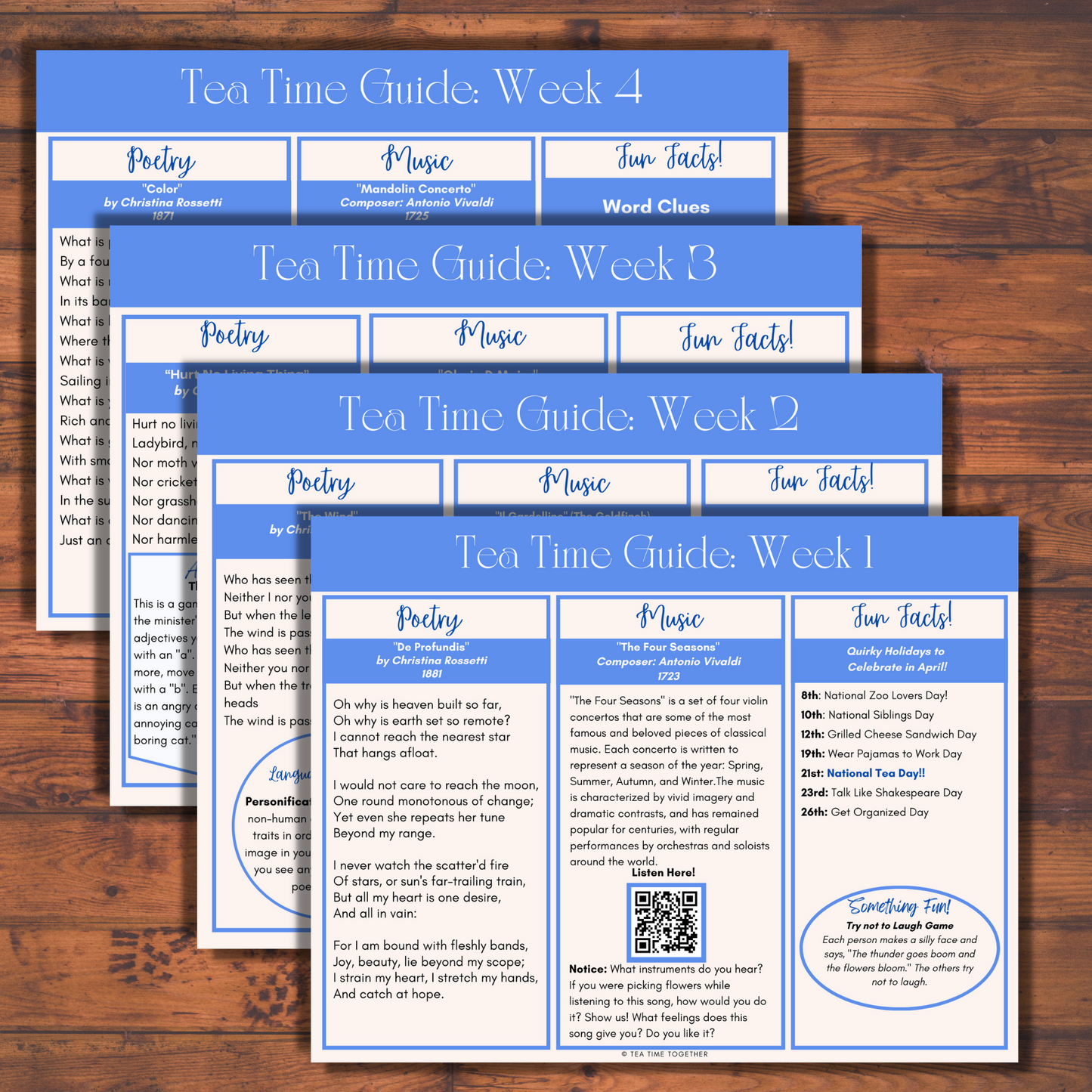 April Guides | Charlotte Mason Style History Curriculum