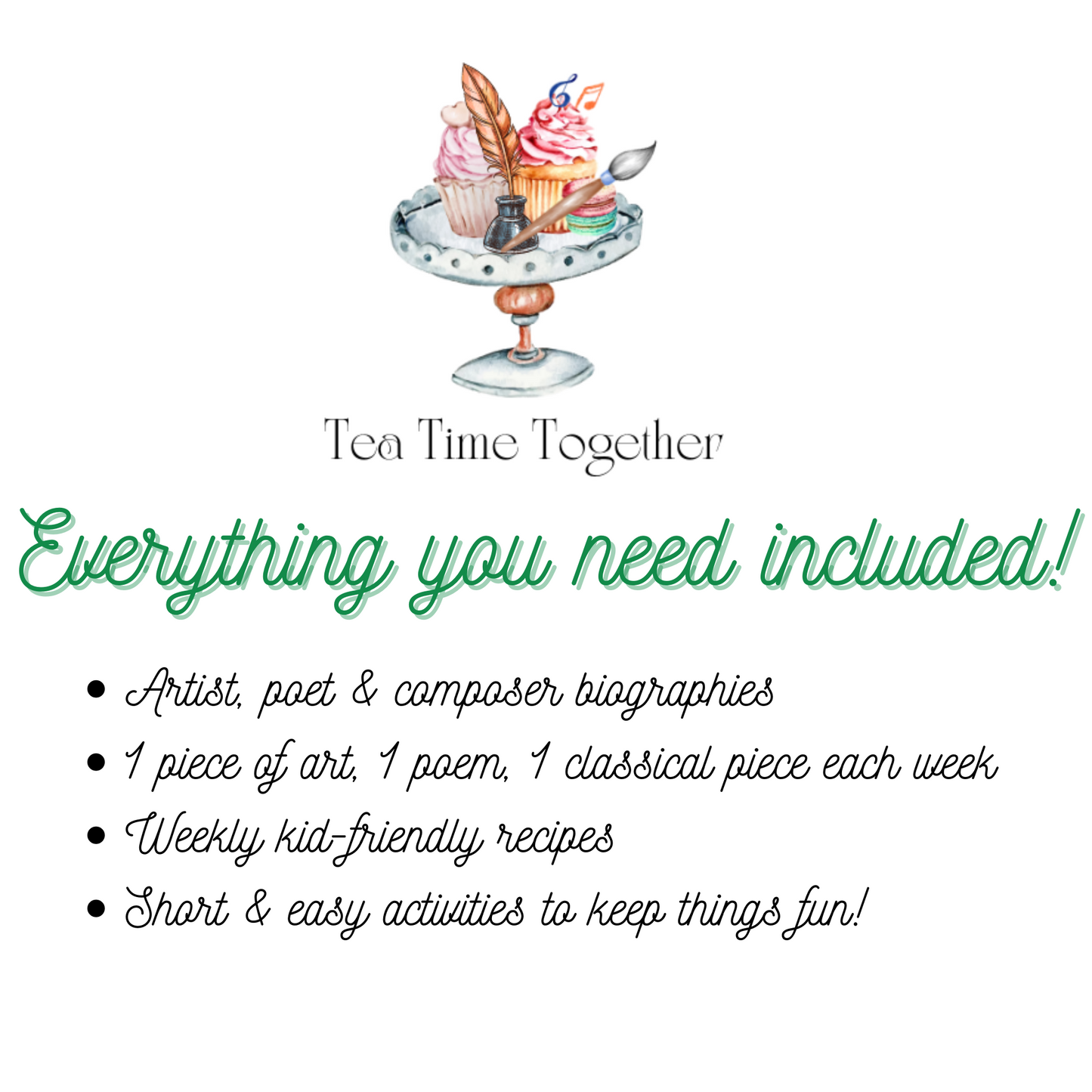 March Tea Time Guides | Art, Poetry & Classical Music