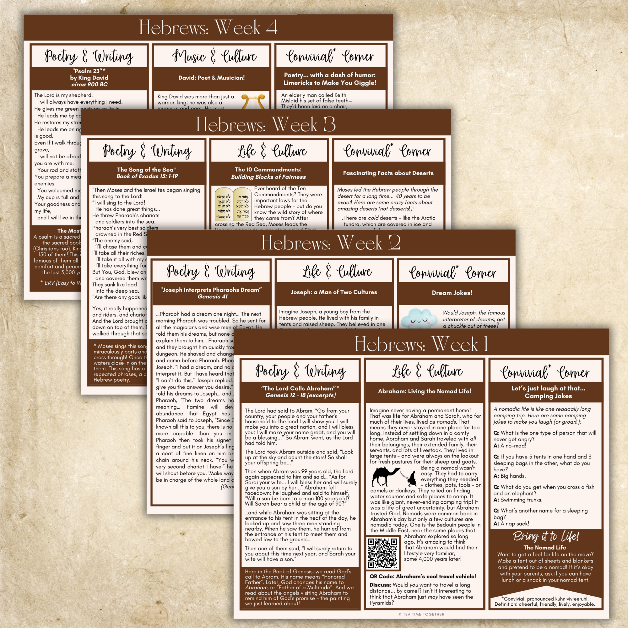 Ancient History: Hebrews | Charlotte Mason Style History Curriculum