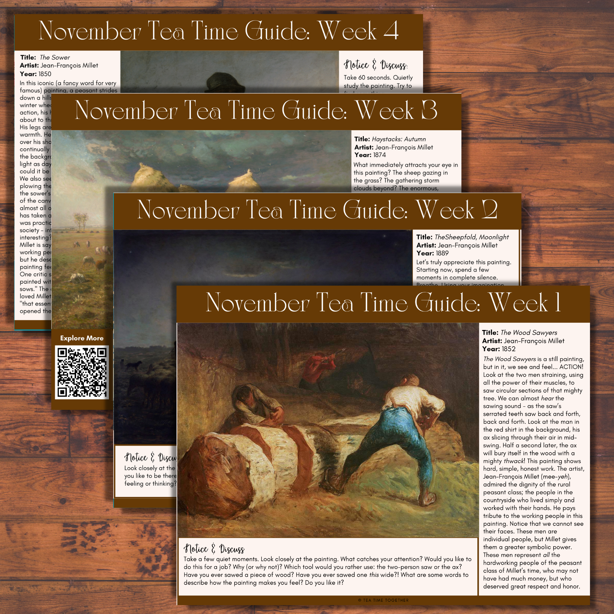 November Tea Time Guides | Art, Poetry & Classical Music
