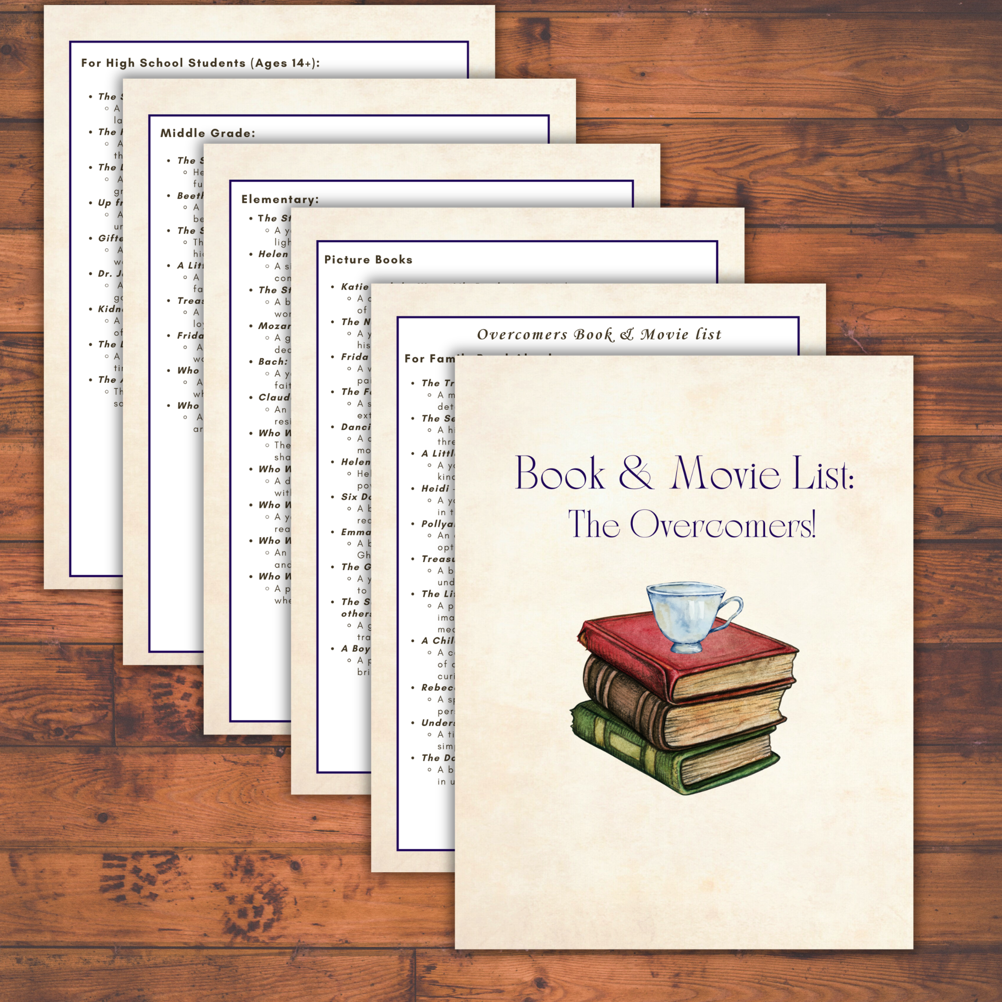 The Overcomers Tea Time Guides | An Art-Centered Journey of Courage, Resilience & Beauty