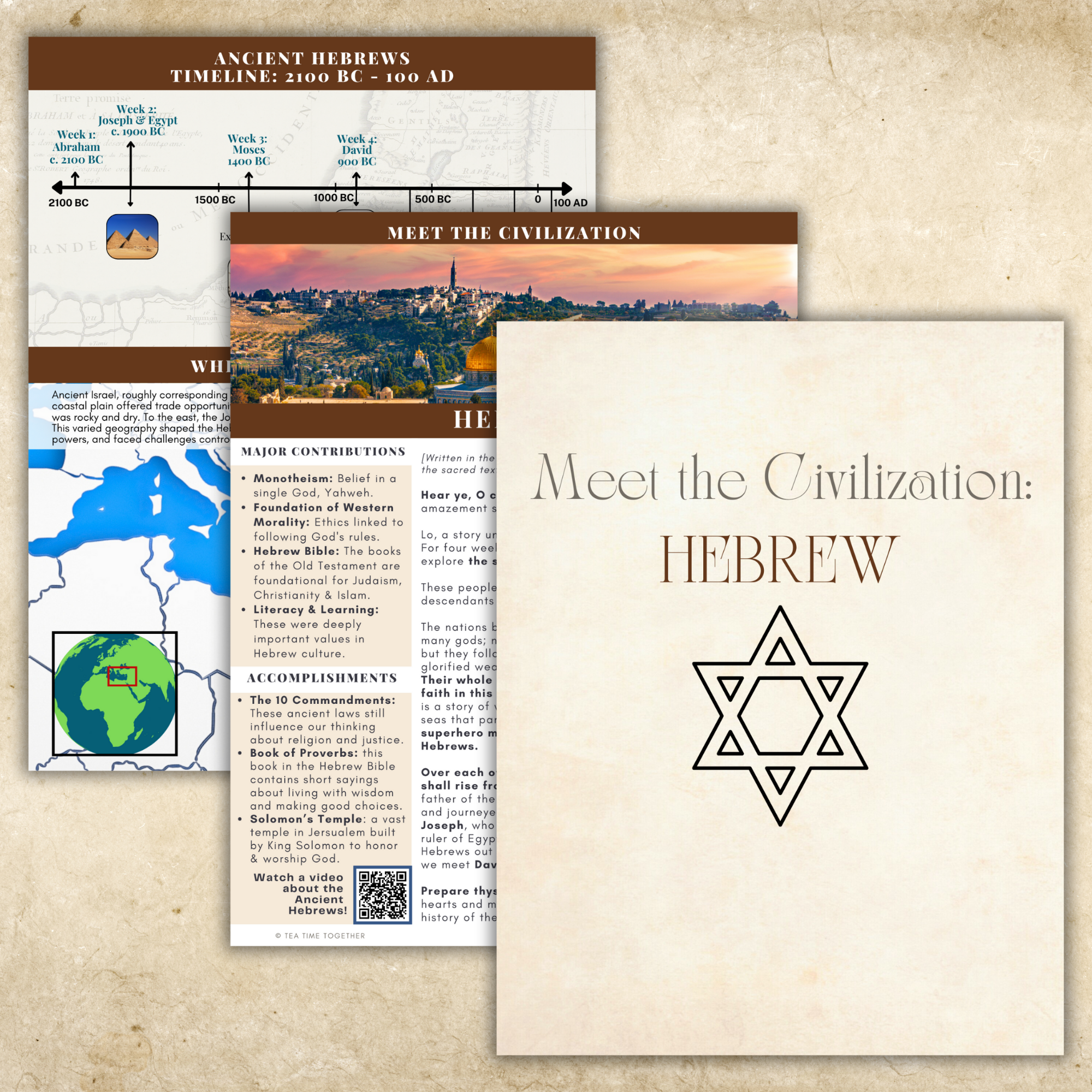 Ancient History: Hebrews | Charlotte Mason Style History Curriculum