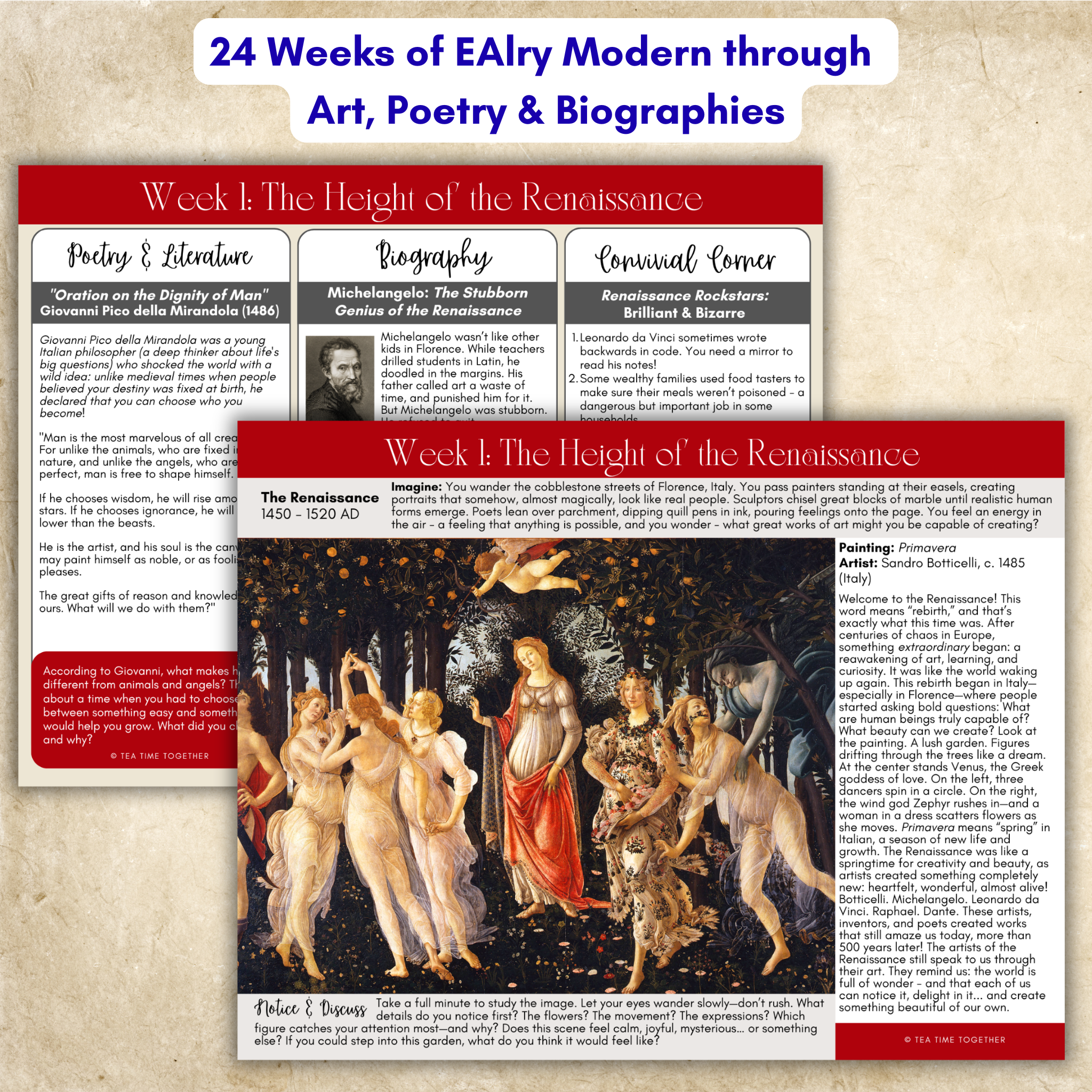 Early Modern History Tea Time™: From Renaissance to Revolution!