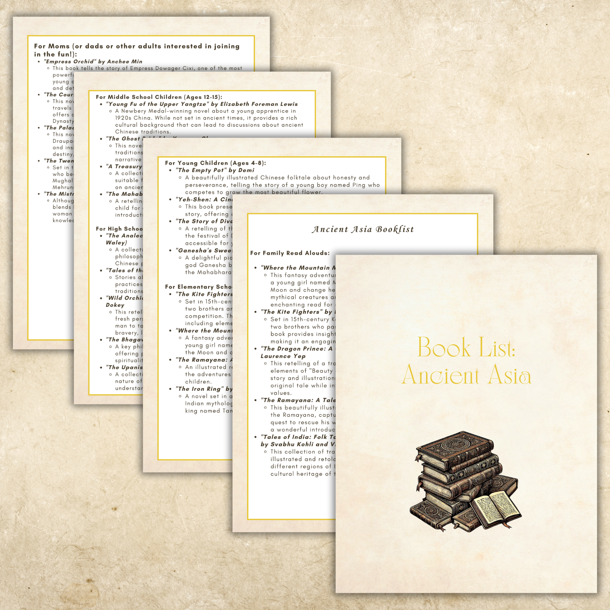 Ancient History: Asia | Charlotte Mason Style History Curriculum
