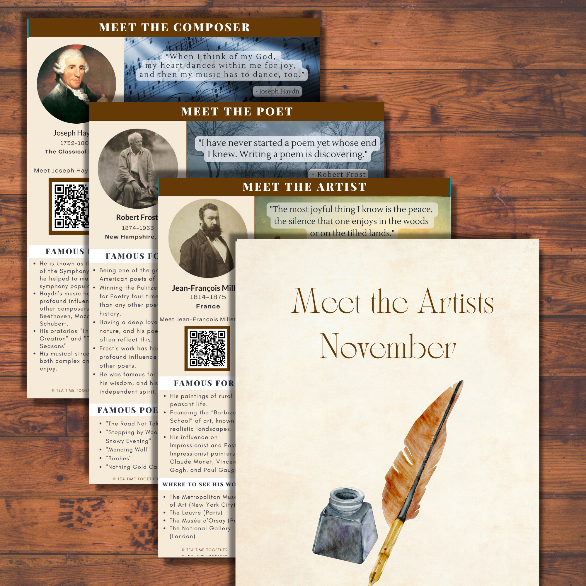 November Tea Time Guides | Art, Poetry & Classical Music