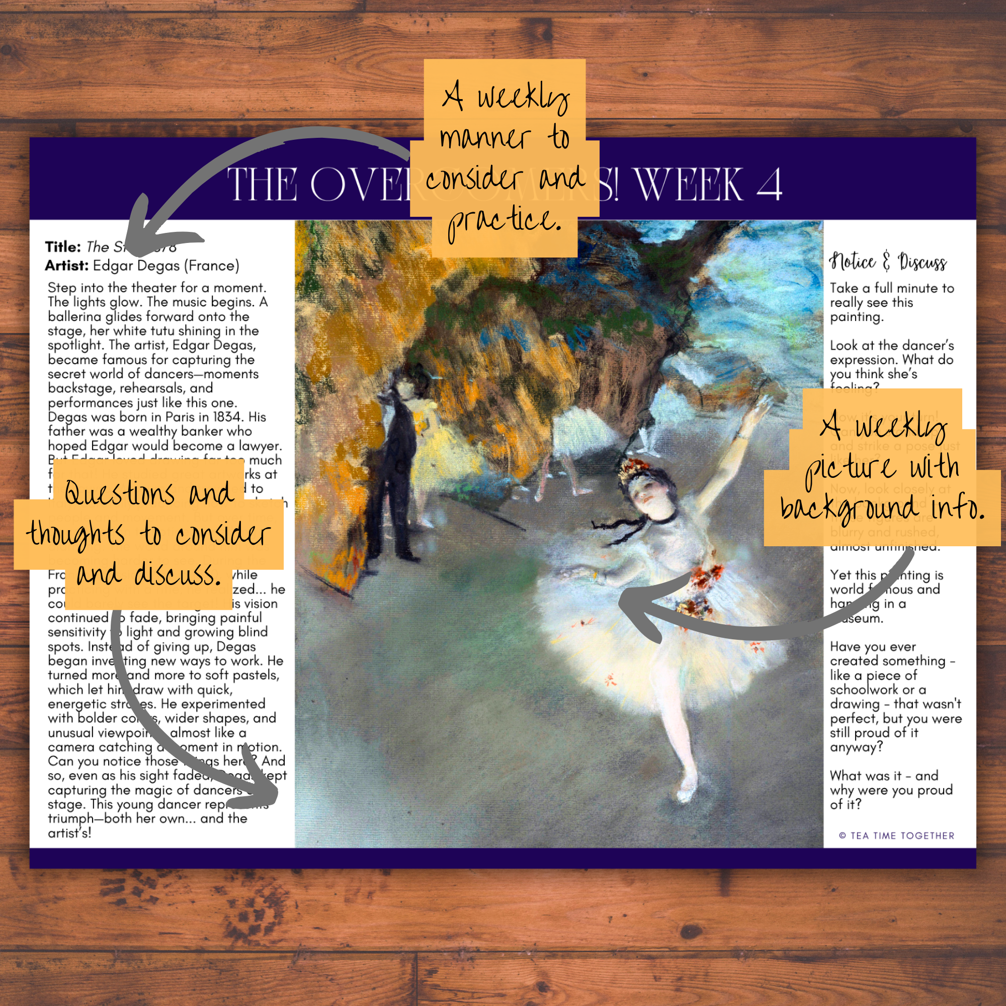 The Overcomers Tea Time Guides | An Art-Centered Journey of Courage, Resilience & Beauty