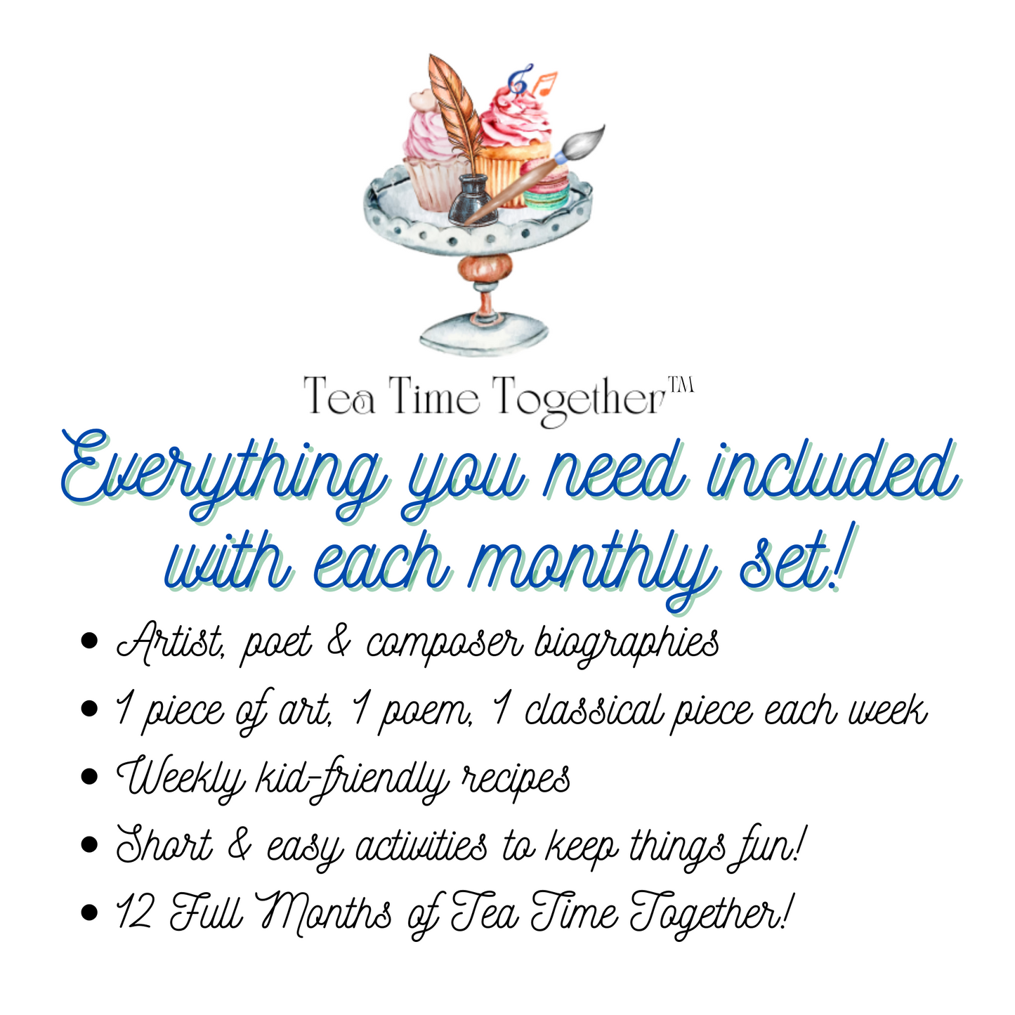 CO-OP/Group Bundle: 1 Year of Tea Time Together Guides (for 5+ families)