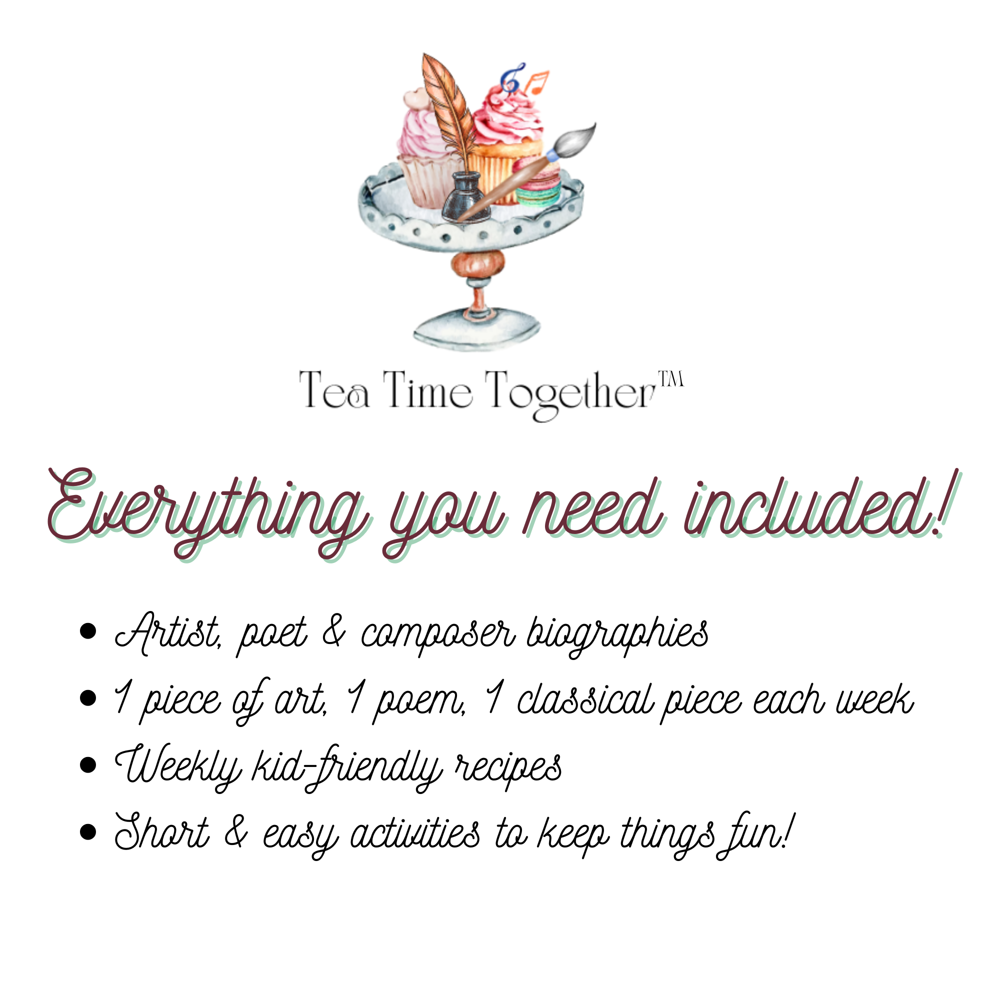 November Tea Time Guides | Art, Poetry & Classical Music